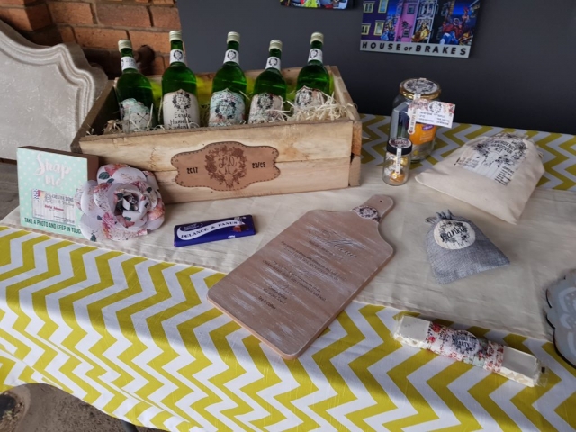 Custom made wedding goodies